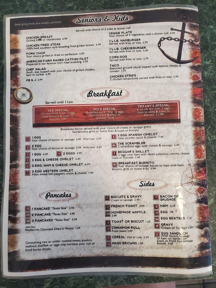 Tiffany Restaurant Menu image 1